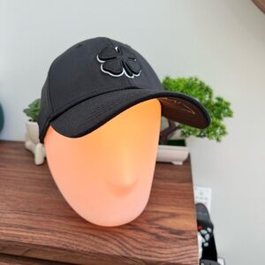 Black Clover brand Black Baseball Cap with embroidered black clover.